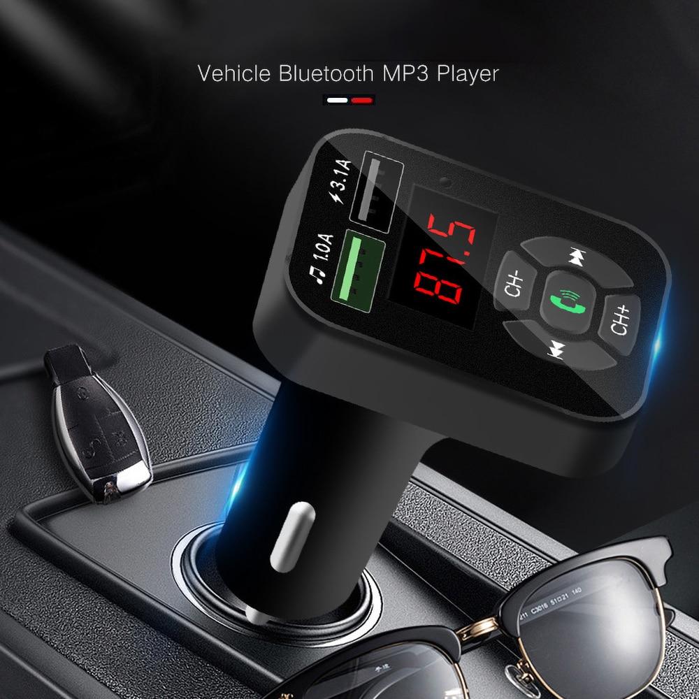 Bluetooth FM-передатчик TF 32G U диск для воспроизведения музыки, автомобильный Mp3-плеер, аксессуар, двойной USB, зарядное устройство для мобильного телефона, FM-радио, аудиоприемник