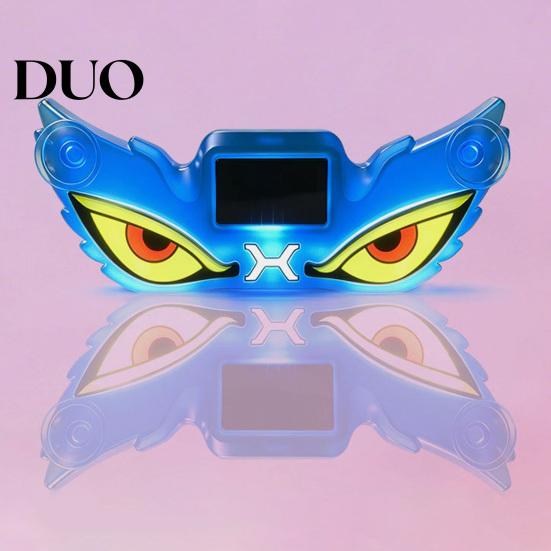 Solar Powered Car Light Demon Eye Window with Suction Cup, Rechargeable Devil Weather Resistant Warning Lamp, LED Windshield Lamp for Auto,