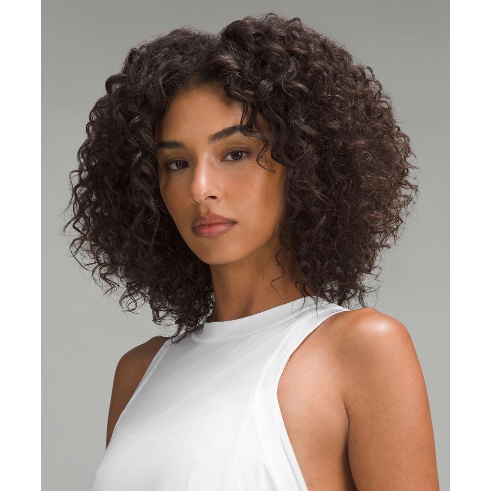 Lululemon Длинная хлопковая майка с круглым вырезом, белая