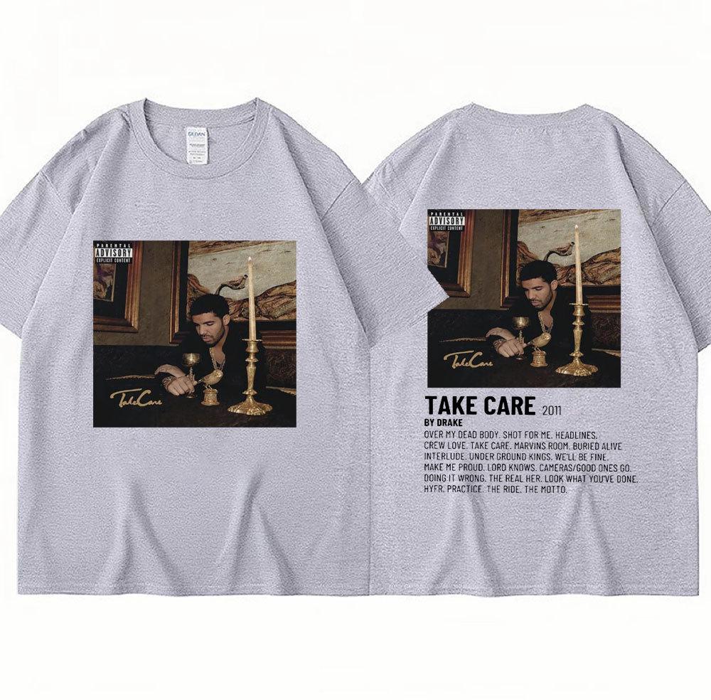 Рэпер Дрейк Музыкальный Альбом Take Care Футболка Мужчины Женщины Мода