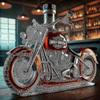 Бутылка для виски в форме мотоцикла 11 унций Новинка Стеклянный декантер 3D гравировка Креативная Для мужчин Мотоциклистов/Любителей алкоголя Коллекционеров-jinmu3
