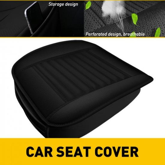 Car Front Cover Seat PU Leather Pad Breathable Cushion Mat Full Surround New