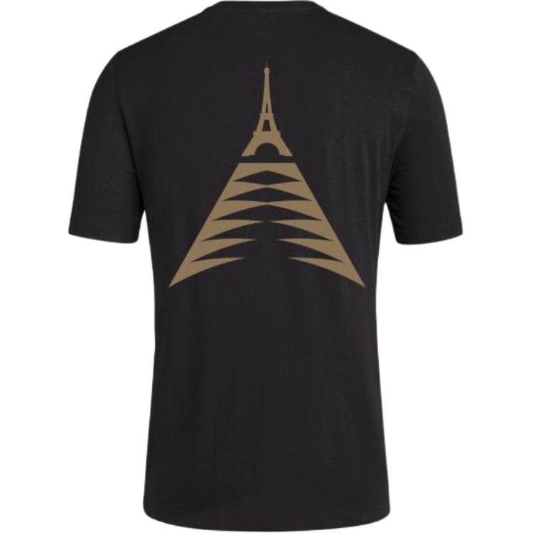 adidas Футболка с коротким рукавом и круглым вырезом, с принтом букв, мужская, черная, KB6914