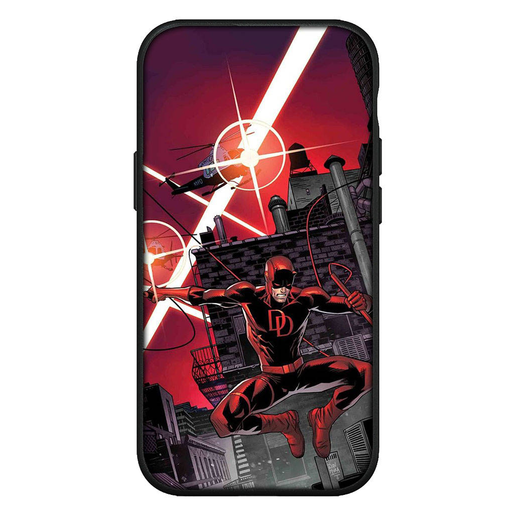 Для iPhone 16 15 Xiaomi Redmi Note 13 12 11 Pro Max X 9 14 XR Samsung Galaxy A16 S24 S23 Plus Huawei OPPO Daredevil Marvel Comics чехол для телефона Superhero