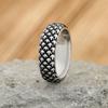 Fashion Simple Vikings Dragon Scales Ring Stainless Steel Gothic Biker Nordic Amulet Rings For Men Women Couple Jewelry Gifts