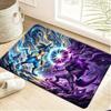 Pokemon Kanto Starters Evolution Art Print Non-slip Doormat Soft Floor Mat for Home Decor