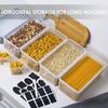 Крышка контейнера BPA Безопасное уплотнение Блокировка хранения продуктов Бесплатная прозрачная воздухонепроницаемая домашняя кухня