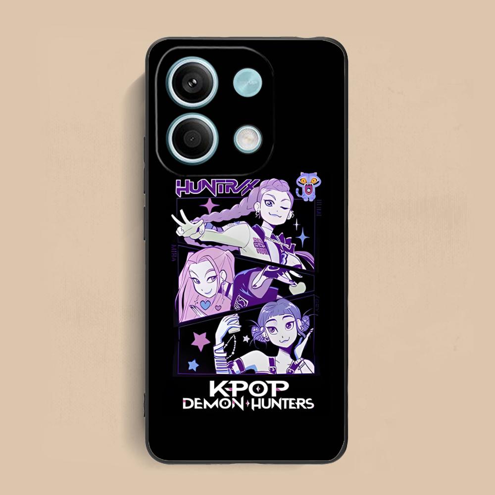 Чехол для телефона KPOP Hunter Girls для Xiaomi Redmi Note 14 13 12 11 S Pro Plus 4G 5G Защитный роскошный красивый чехол с цветной печатью