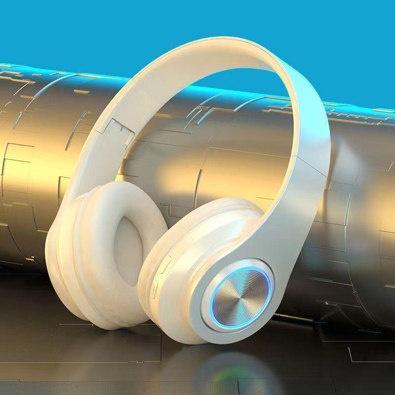 B39 Светодиодная беспроводная стереогарнитура Bluetooth с оголовьем и слотом для карты