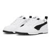 Puma Rebound V6 Lo Детские кеды для скейтбординга Детские кроссовки Белый Черный 393833-02