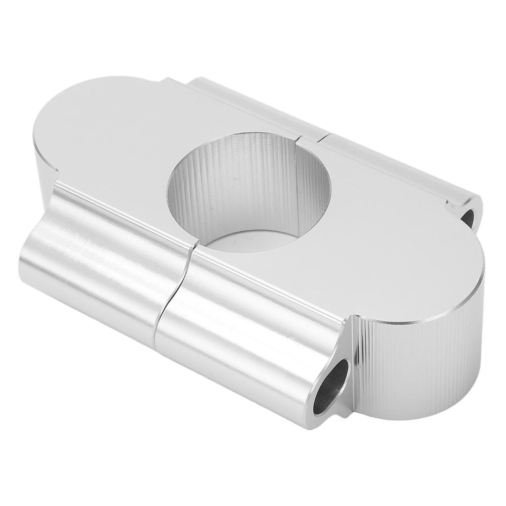 28 мм Мотоциклетный зажим для подъема руля Универсальный 30 мм Высота Монтажный зажим Замена для WR250F 2015‑2017 Серебристый