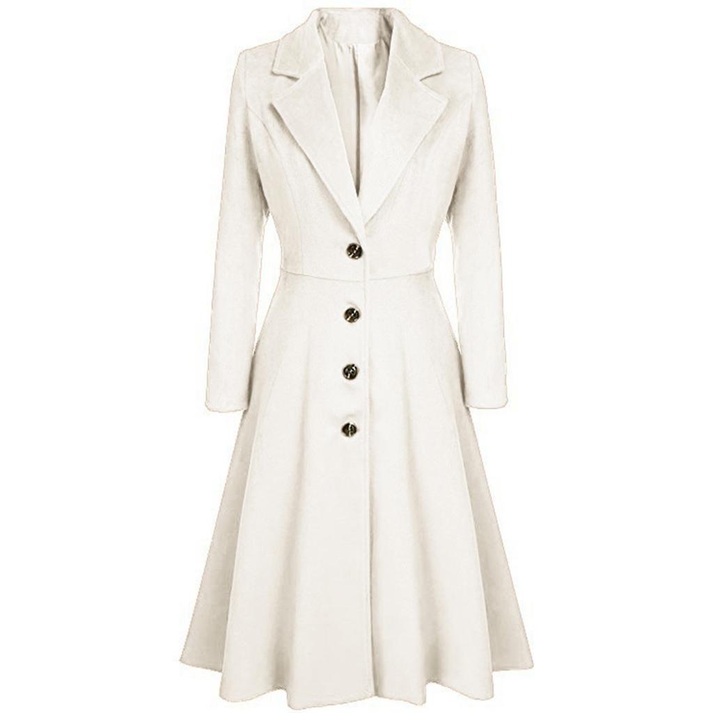 Женские шерстяные пальто, пальто с лацканами, расклешенное зимнее длинное пальто, куртка