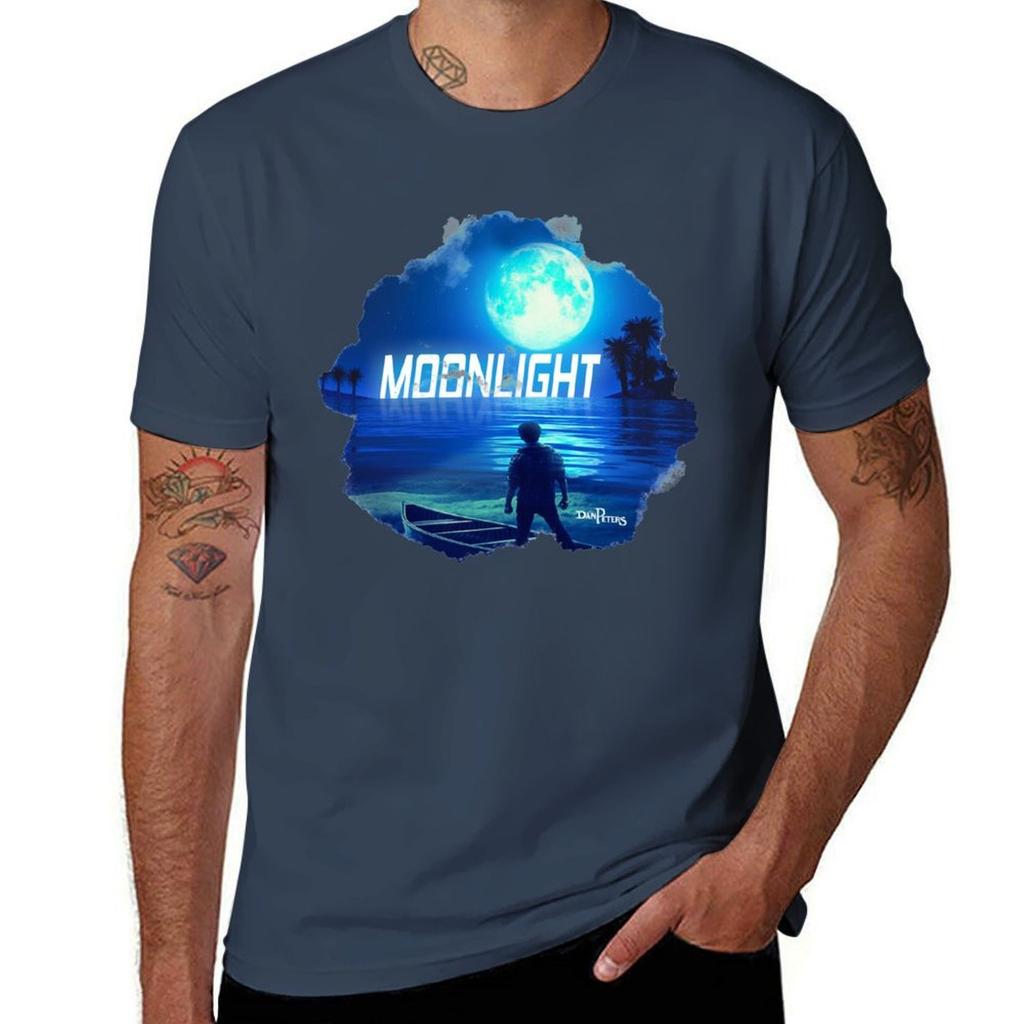 Moonlight Art Work Tshirt Water Resistant Casual Tshirt