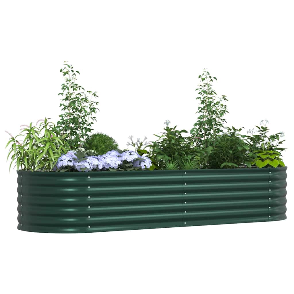 Elevated Planter Box Green 240 x 80 x 44 cm Steel