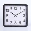 9x13 дюймов квадратный ЖК-дисплей бесшумные кварцевые настенные часы с календарем для спальни и кабинета