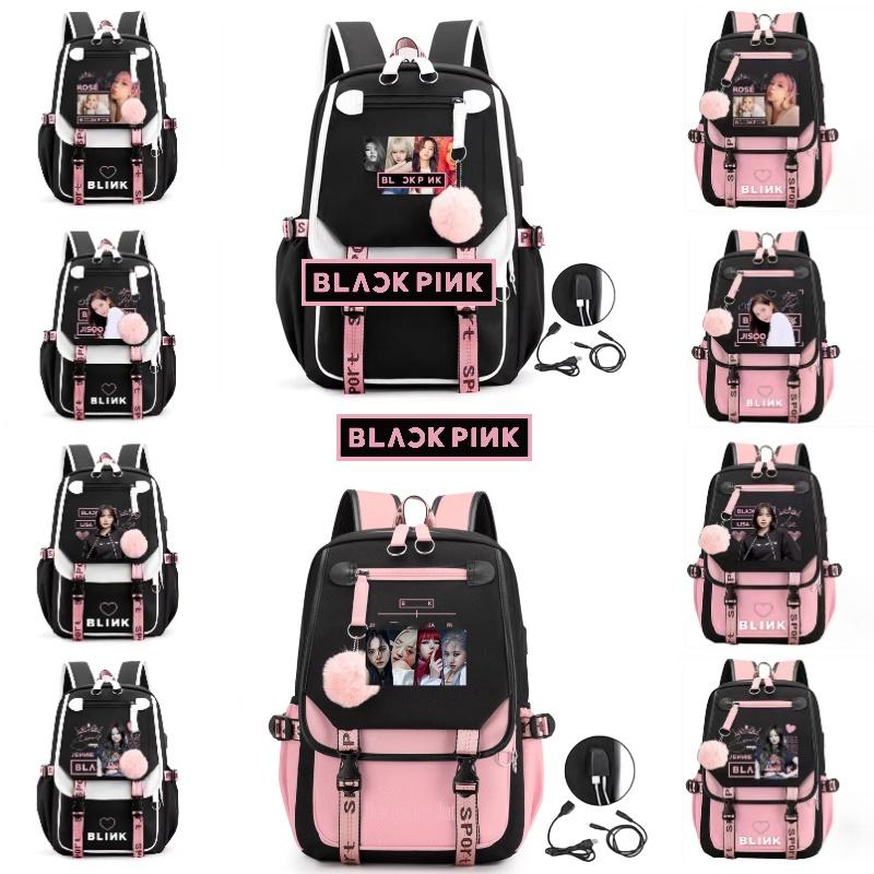 Унисекс Рюкзак в стиле Blackpink Лиса Звездное небо Оксфордская ткань Повседневная Дорожная Сумка
