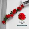 Artificial Rose Vine for Pipe and Wire Decoration