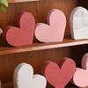 6 шт./компл. День святого Валентина Знак любви Сердце фермерский деревенский в форме сердца деревянный блок многоярусный поднос стол центральный элемент украшение рабочего стола