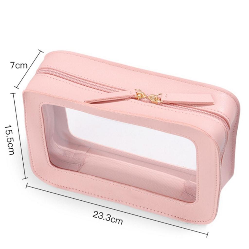 ПВХ косметичка прозрачная большой вместимости сумка для ванной водонепроницаемая портативная сумка для стирки женская портативная дорожная сумка для хранения косметичка