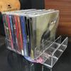 Transparent DVD/CD Storage Rack Space Saving Manager - Easy View Storage Rack for Home Office and Entertainment