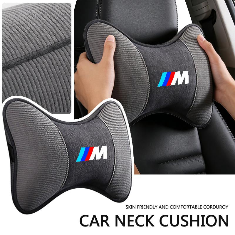 Sticker Car Seat Belt Cushion Pad Protection Headrest Neck Pillow For BMW G01 G02 F22 F23 E46 E93 E39 G26 F01 F02 F06 G32 G20 FR4G