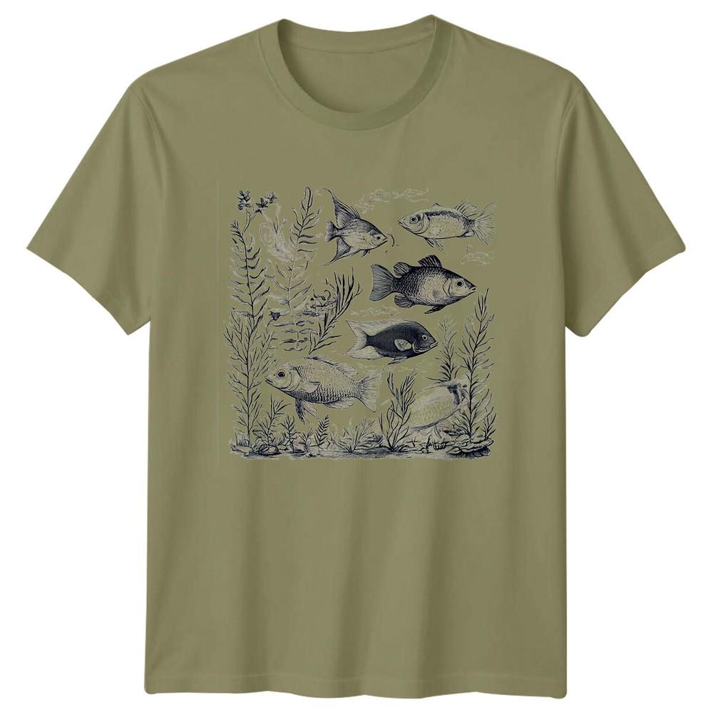 Aquarium Fish Mens T-Shirt Aquatic Animals Mens Tee