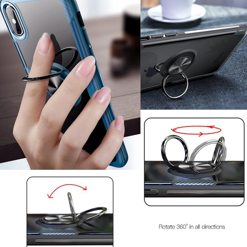 For OPPO Reno 15F 15 Pro Max Case Hard Phone Case Clear Transparent Shockproof Car Navigation Holder Ring for OPPO Reno 15 Pro Phone Casing
