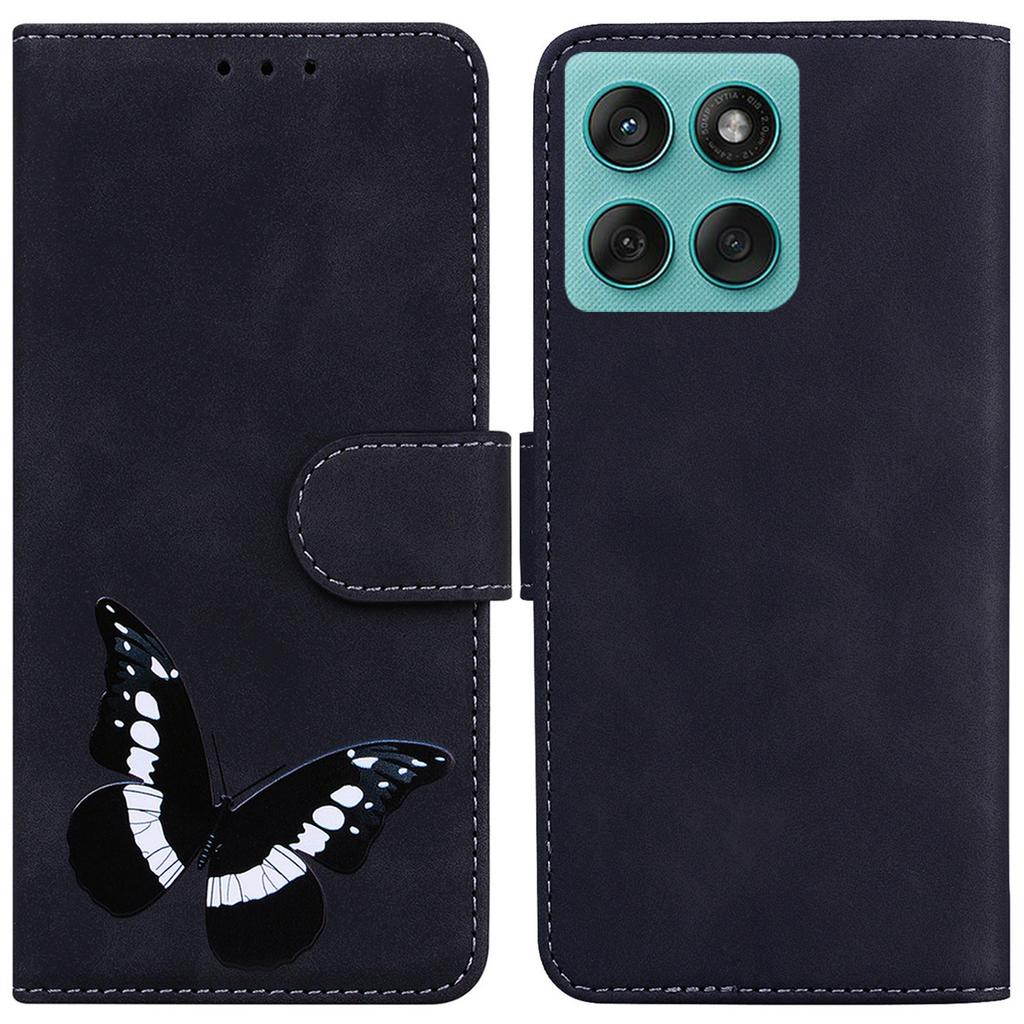 For Motorola Edge 60 5G/60 Fusion 5G Stand Case PU Leather Phone Cover Butterfly Printed