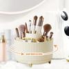 360° Rotating Makeup Brush Storage Box Desktop Makeup Tools Organizer Large Capacity Cosmetic Brush Lipstick Eyebrow Pen Rack