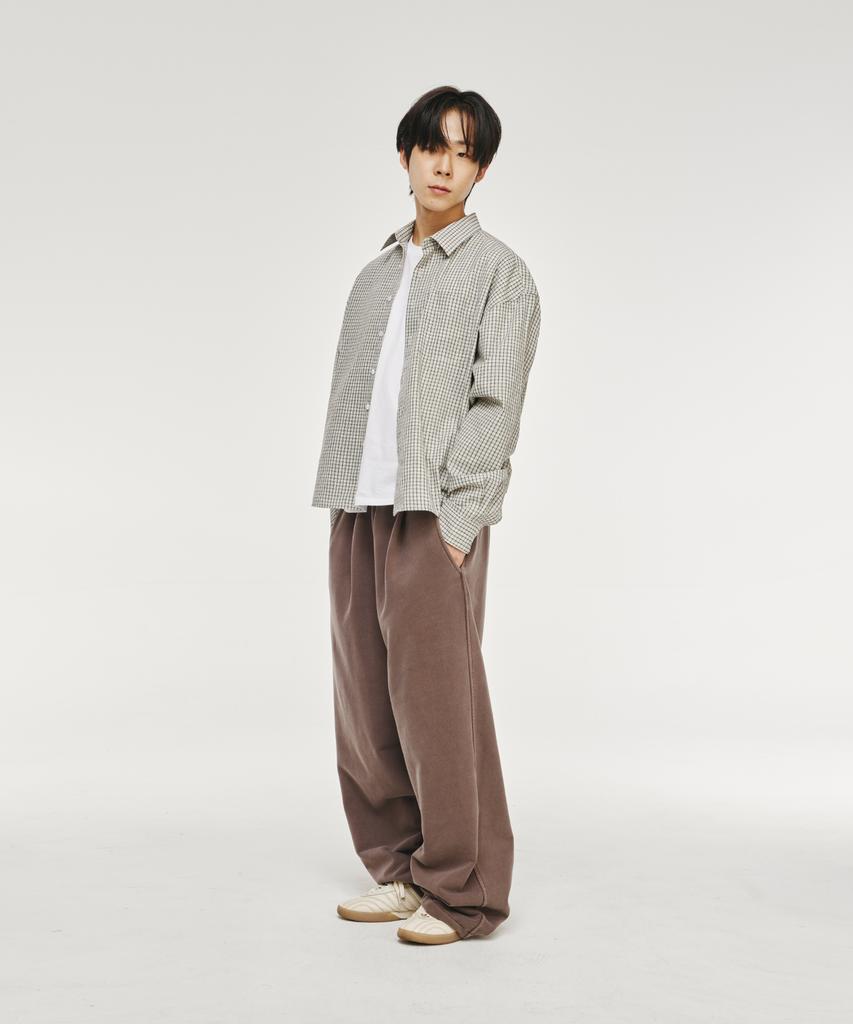 SIGNATURE Crop Check Shirt [White]