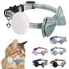 Adjustable Locator Holder Collar Bow Tie Cat Collar Bow Tie Pet Collar With Bell for Airtag Pet Cat