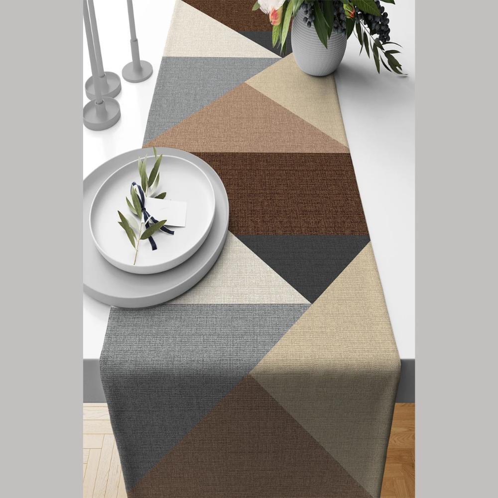 Замшевая тканая ткань премиум-класса 40x140 см, устойчивая к пятнам, скатерть с цифровой печатью, дорожка VHR-10