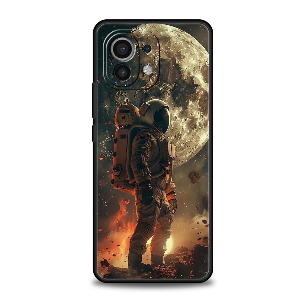 Чехол для телефона «Лунная Галактика Вселенная» для Xiaomi 15 14 13 12 Lite 14T 13T 12T Pro Poco X7 X6 X5 X4 X3 NFC F7 Ultra F6 Pro Мягкий чехол