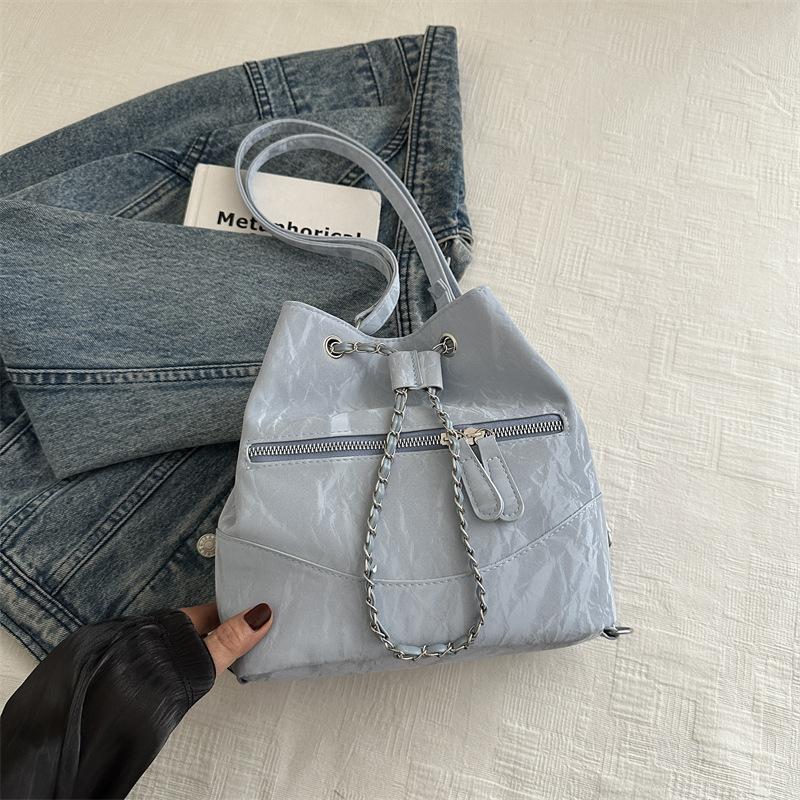 Backpack for Women New Design Summer Simple and Fashionable One-shoulder Crossbody Bag Niche Hand Bucket Bag
