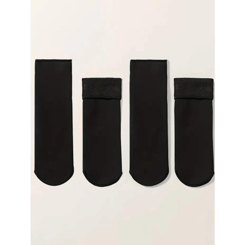1 пара женских зимних толстых утепленных коротких кашемировых носков, нейлоновые зимние бархатные сапоги, однотонные высококачественные женские носки-тапочки