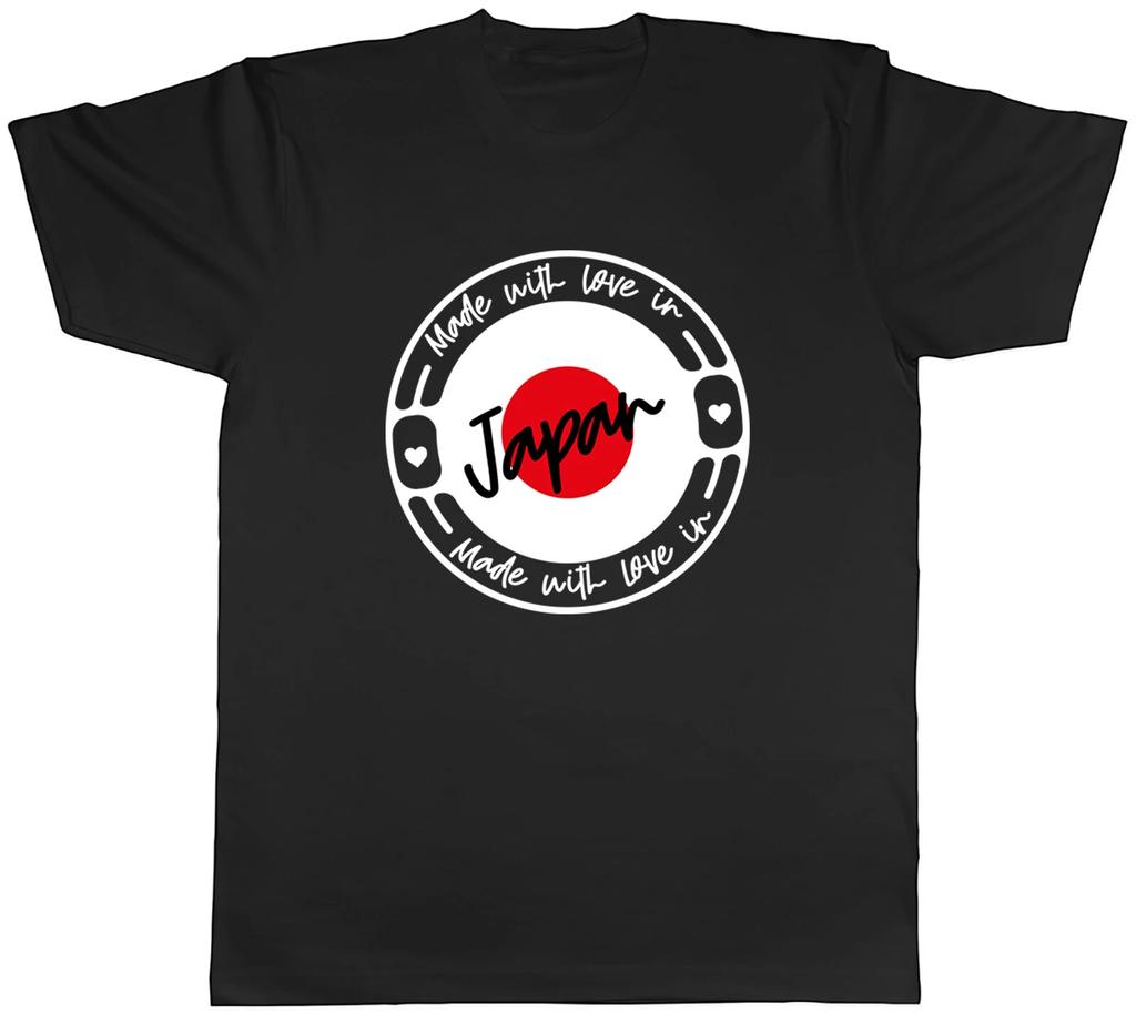 Made With Love In Japan Mens Unisex T-Shirt Tee