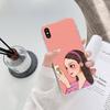 Sweet Girl Hand Drawns Phone Case For IPhone 14 13 12 11 XS X 8 7 6 Plus Mini Pro Max SE 2022 Soft Transparent Phone Cover