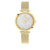 Часы Petite Crystal Watch Сетчатый ремешок P105J508 Импортные Золотые [Pierre Lannier] Женские [Обычный продукт]