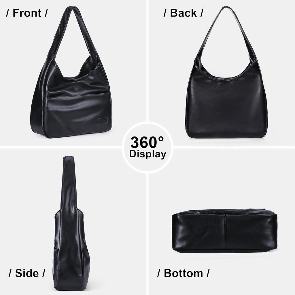 Вместительная сумка-тоут из мягкой кожи - Весна/Лето 2025, для поездок на работу и универсальная сумка на одно плечо для студенток