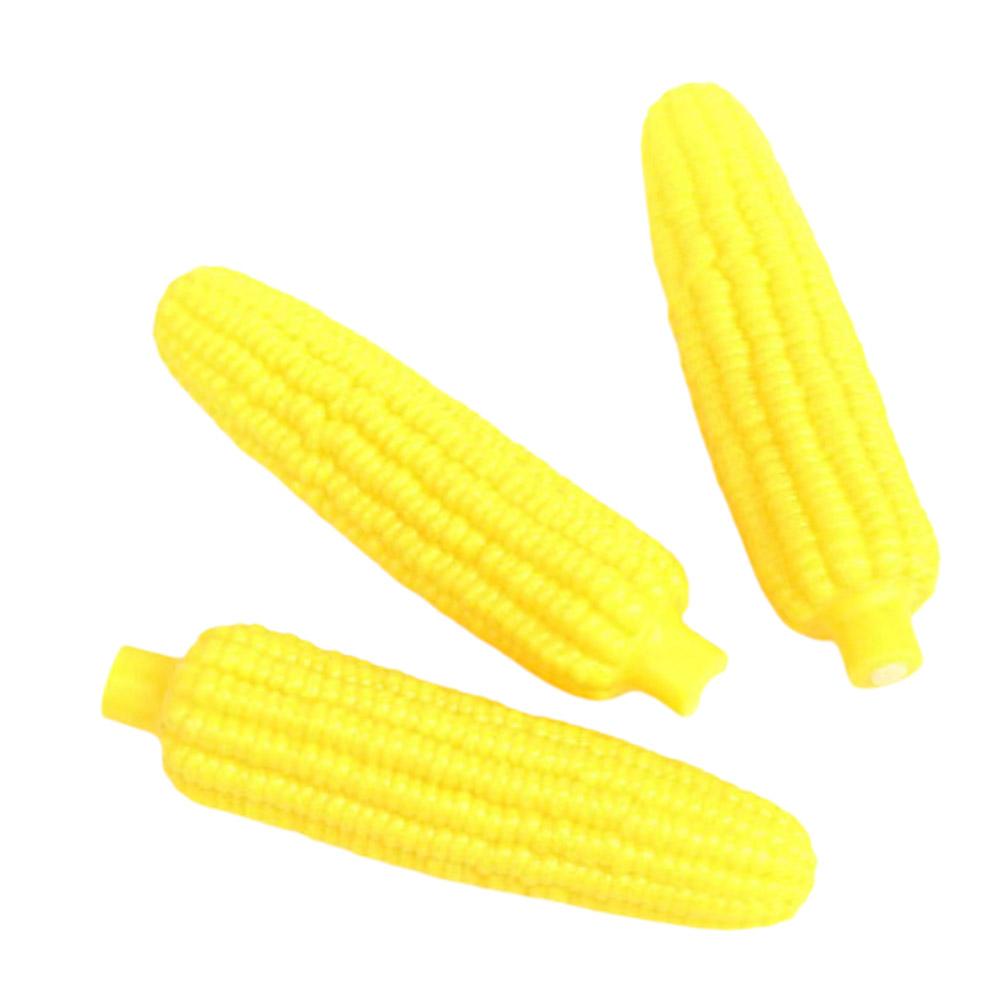 Латексные желтые игрушки в форме кукурузы для маленьких собак, звучащие, устойчивые к укусам, скрежещущие, скука, чистка зубов для собак, дразнящие, облегчающие чистку зубов