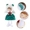 Lucky Angel Girl Doll Decorative Christmas Tree Hanging Ornaments Red and Green Elf Decorations Pendant  Kids Gift