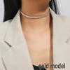 Elegant Zircon Choker Necklace: European and American Style