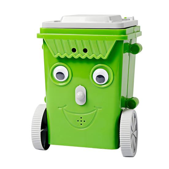 Имитация мусорного ведра, пылесос, умное объезжание препятствий, электрическая мультяшная игрушка-робот, мини-настольный очиститель с батарейным питанием