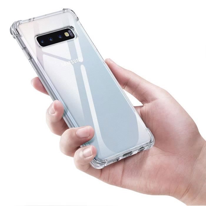 Coque pour Samsung Galaxy S10 PLUS - Gel TPU Transparent Silicone Souple Anti Choc [Phonillico®]