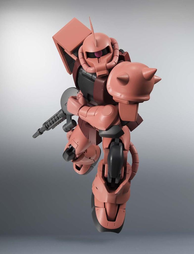 TAMASHII NATIONS ROBOT SPIRITS Мобильный доспех Гандам [SIDE MS] MS-06S Zaku Чара вер.. АНИМЕ. Приблизительно 125 мм Окрашенная подвижная фигурка из АБС и ПВХ