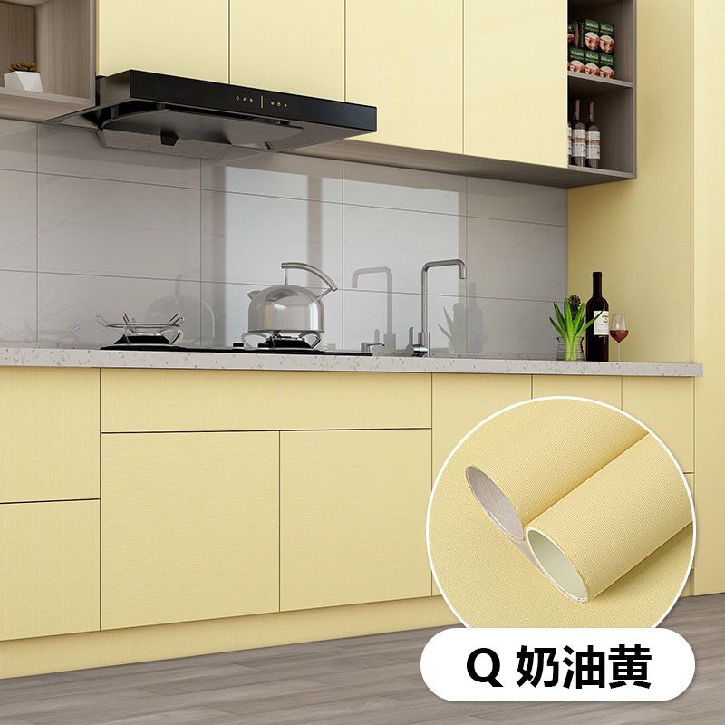 Living Room Bedroom Waterproof Peel and Stick Thickening Wallpaper Furniture Cuisine Cooking Bench Oil Proof Armoire Stickers