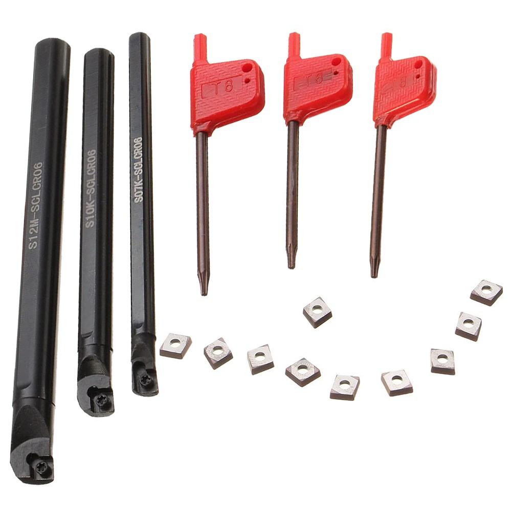 S07K/S10K/S12M-SCLCR06 Металлический токарный инструмент Расточная оправка, CCMT0602 Твердосплавные наконечники