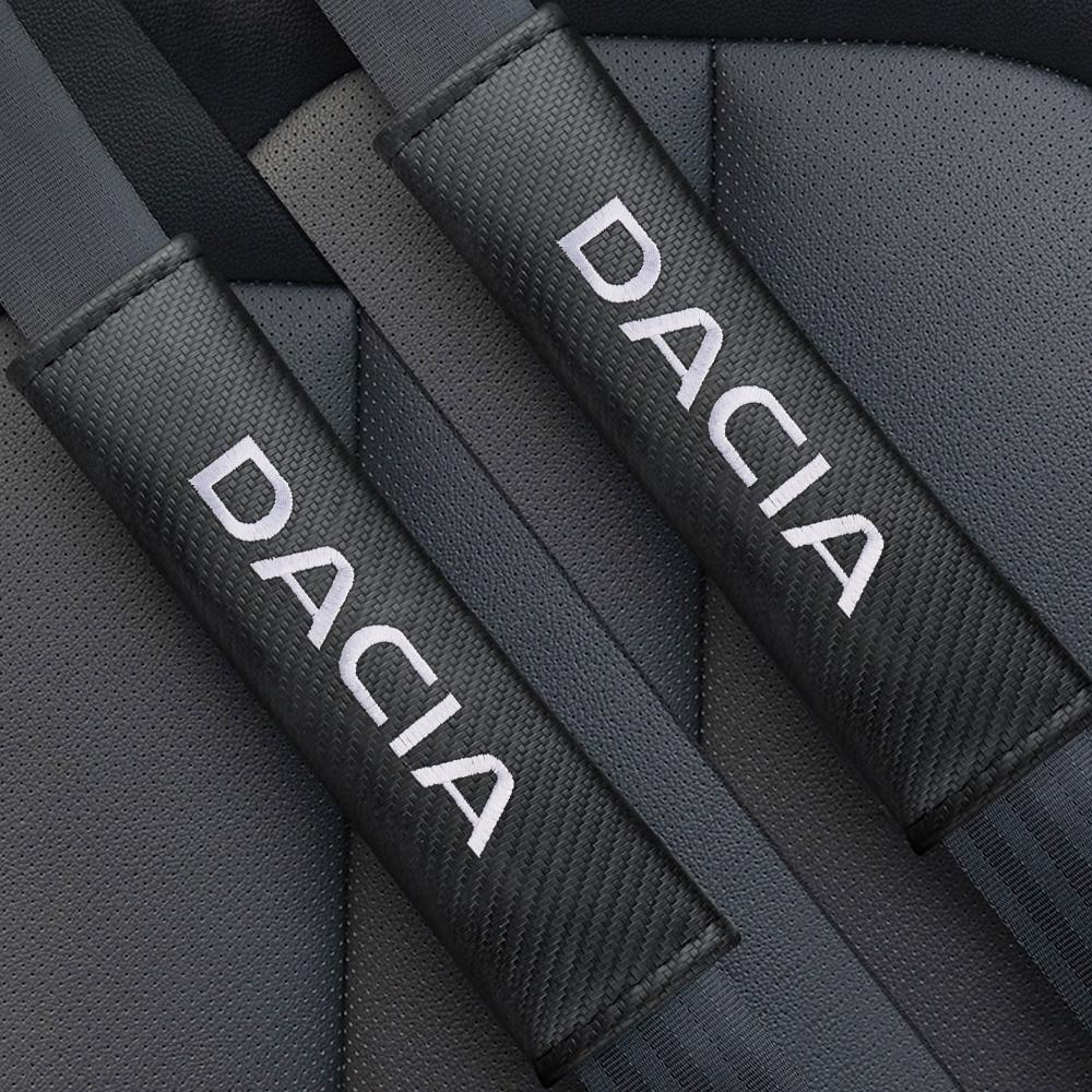 1/2Pcs Carbon Fiber Car Seat Belts Cover Shoulder Protector Cushion For Renault DACIA Koleos Duster Logan Twingo Clio Megane ZOEE