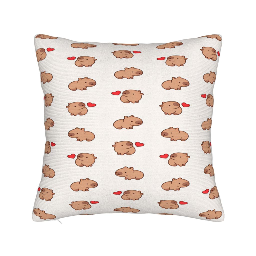 Kawaii Capybara Pillow Case Design Pillow Cover Novelty Pillowcases For Living Room Chair