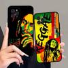 Чехол для телефона Bob Marley Rasta Lion Для IPhone 16 15 14 13 12 11 17 Pro Max Простота Задняя сторона ТПУ Мягкий чехол
